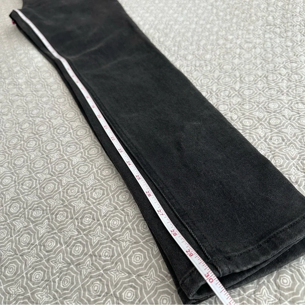 Reformation Niki Jean in Argentine Black Denim Zippers Skinny Size 26 - Picture 13 of 14